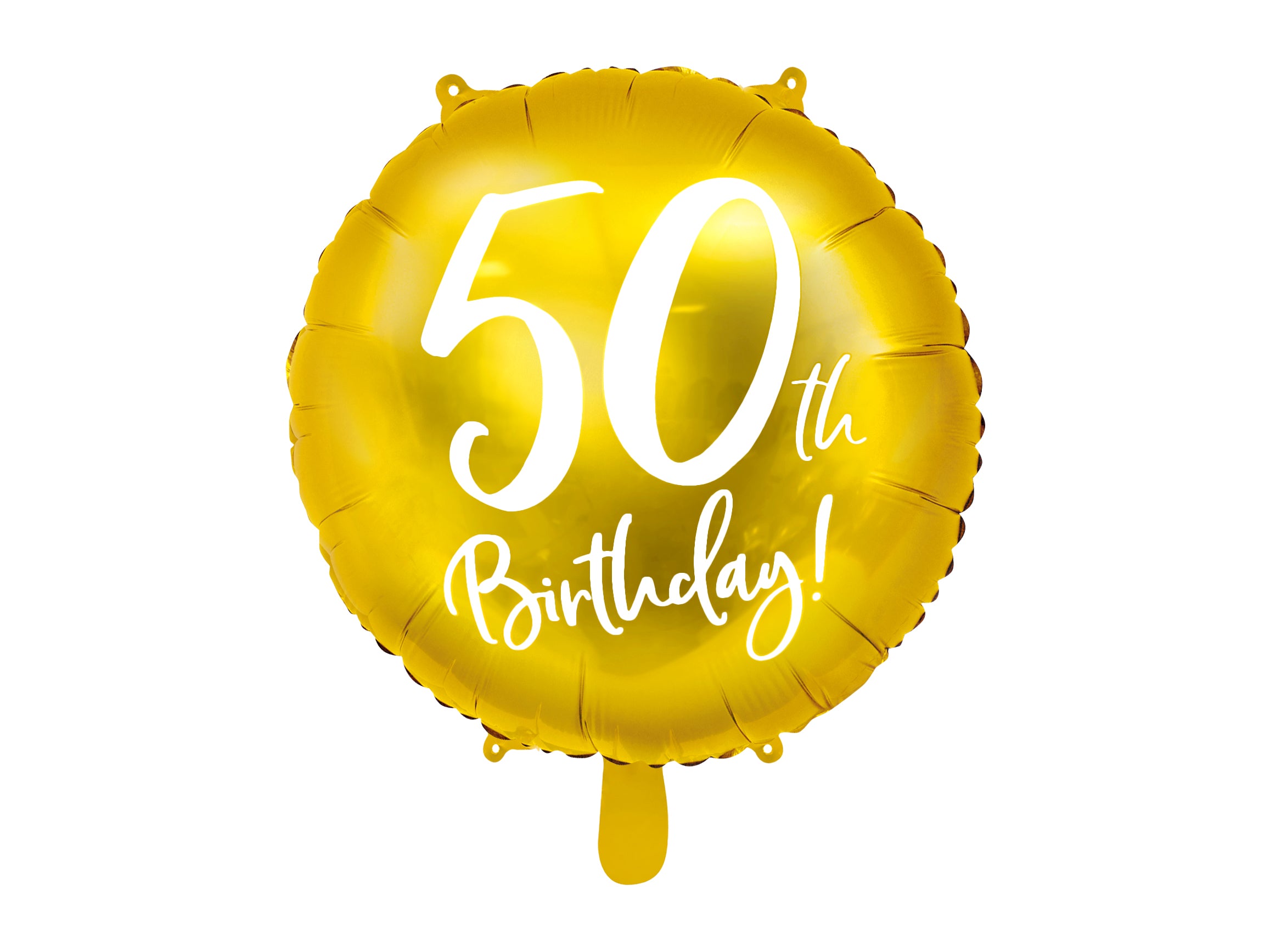 party-deco-50th-birthday-folienballon-luftballon-gold-45cm image 1