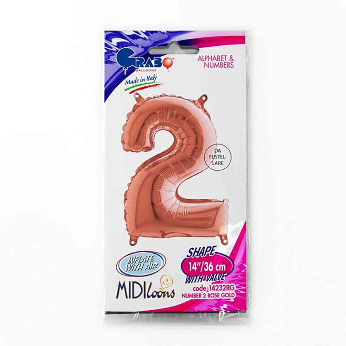 grabo-mini-zahlen-folienballon-36cm-rosegold-zahl-2 image 2