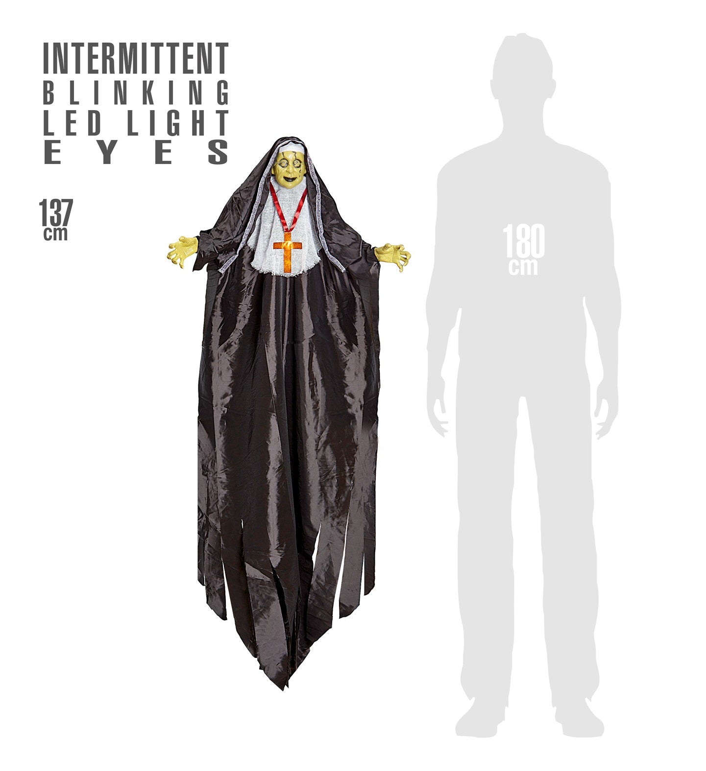 das-kost-mland-zombie-nonne-h-ngefigur-137-cm-led-augen image 2