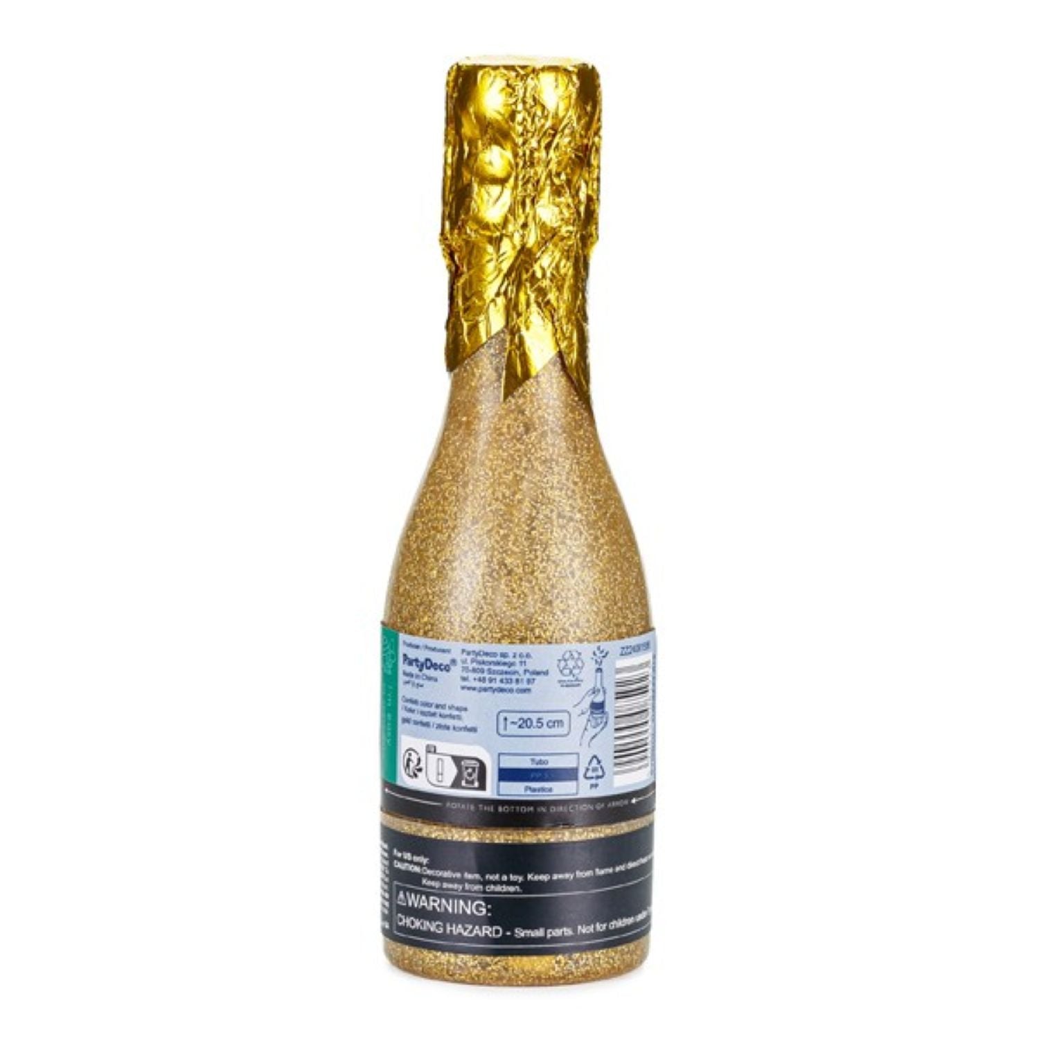 das-kost-mland-dekorationen-konfettishooter-champagnerflasche-20-5-cm-gold image 3