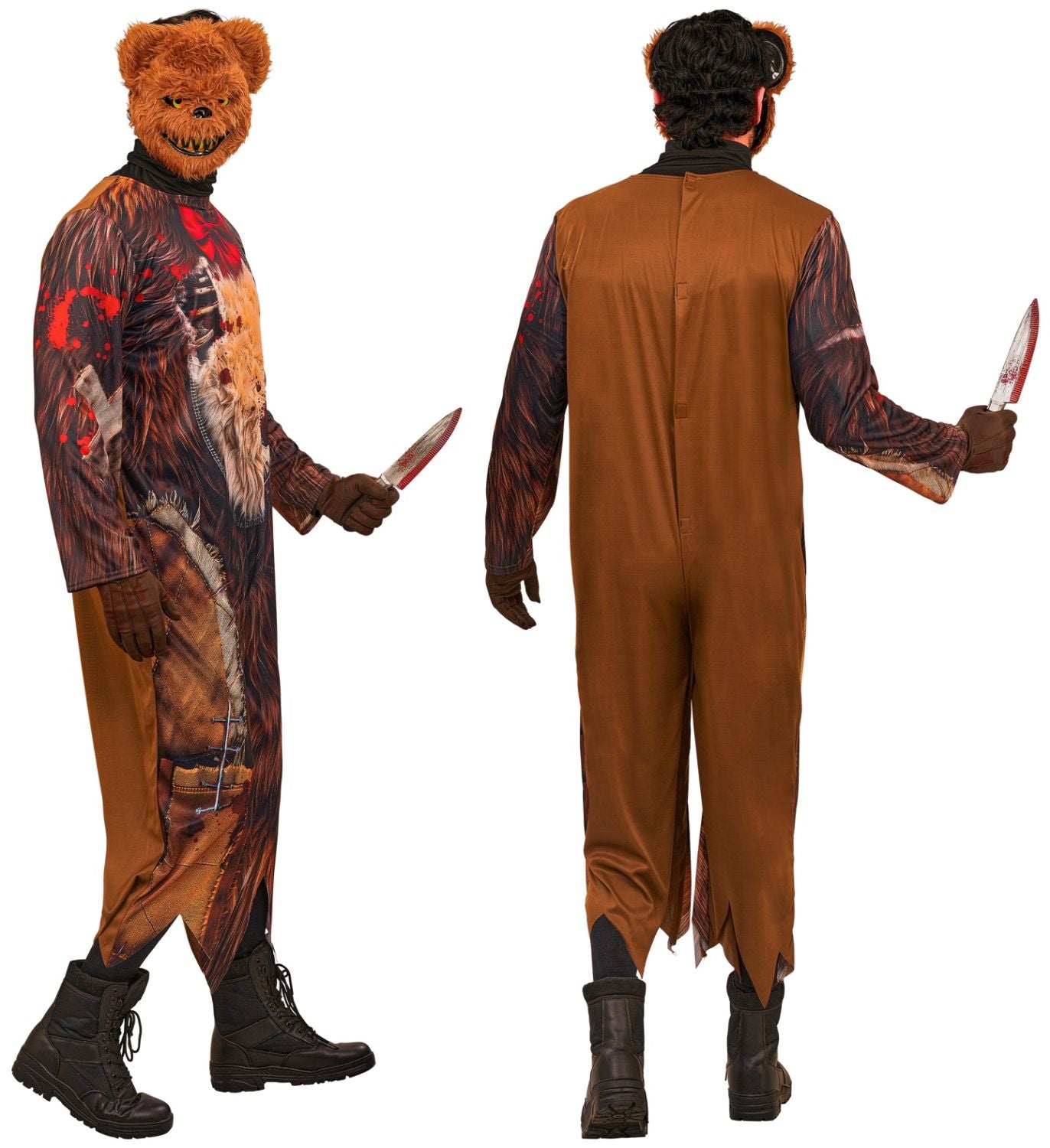 das-kost-mland-herren-zombie-teddyb-r-kost-m-overall-maske-gr-l image 2