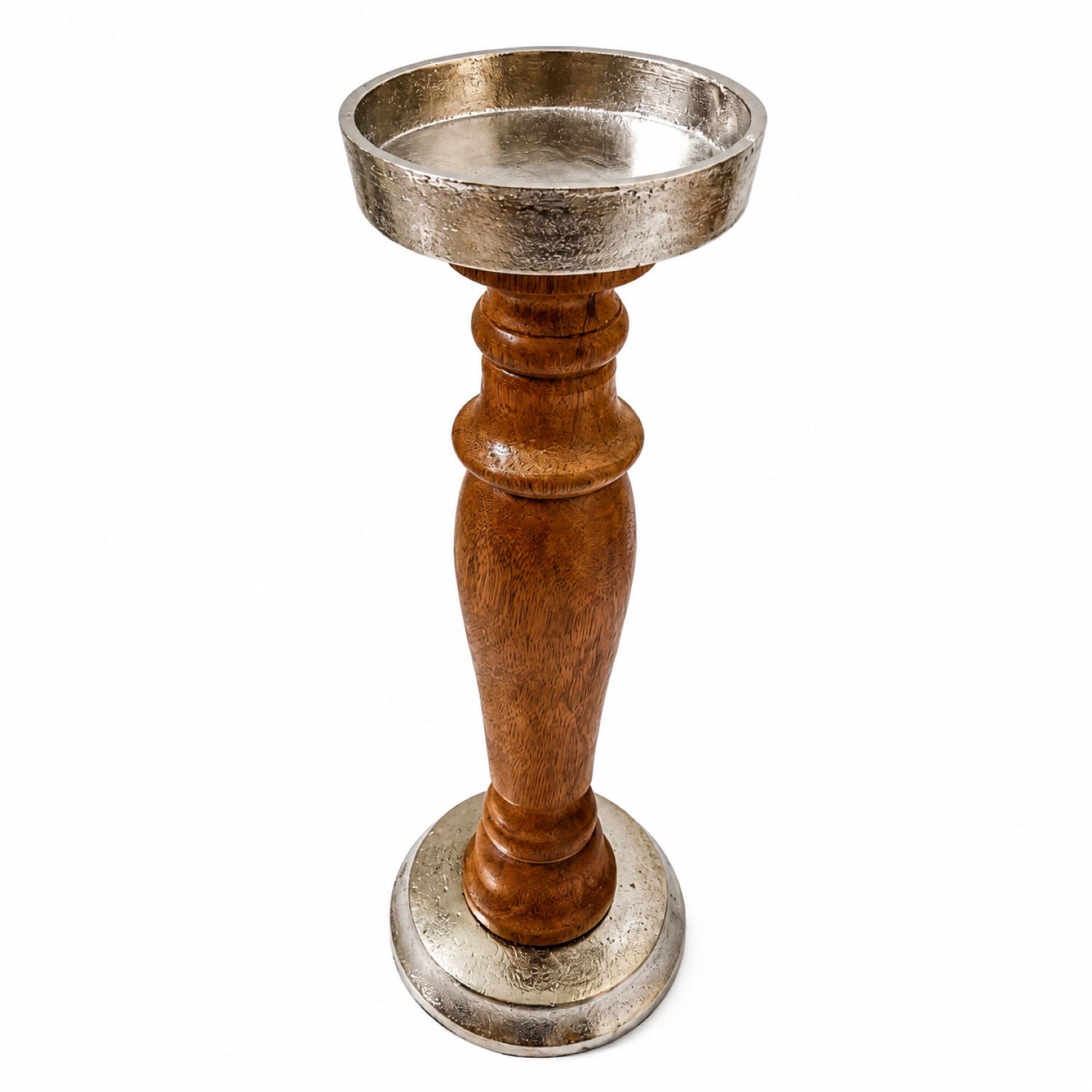 das-kost-mland-kerzenhalter-holz-metall-11x41-cm-weihnachtsdeko image 2