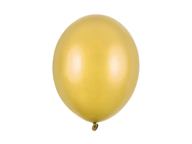 das-kost-mland-luftballon-uni-metallic-gold-30cm-10-stk image 1