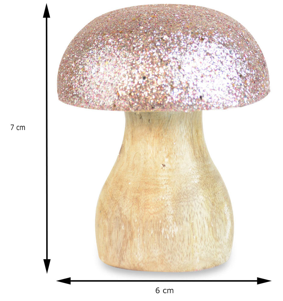 das-kost-mland-dekoration-pilz-74583-dekofigur-7-cm-rosa-glitzer image 3