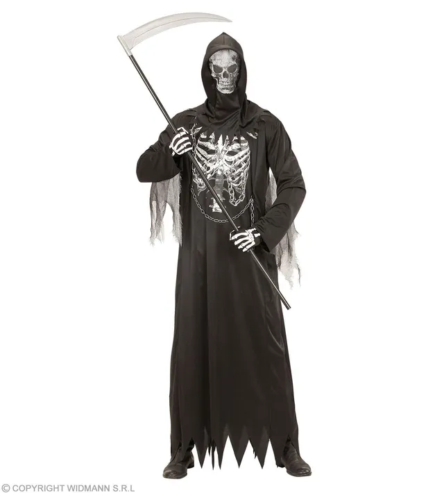 das-kost-mland-herren-sensenmann-grim-reaper-kost-m-schwarz-xl image 1