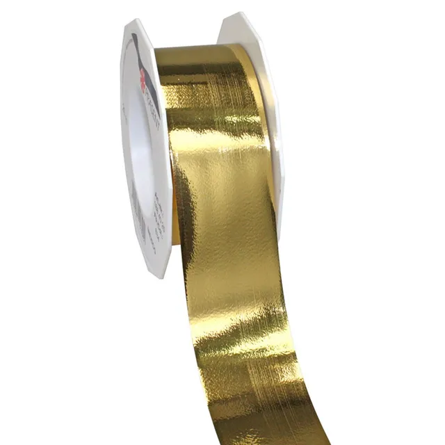 das-kost-mland-polyband-geschenkband-40mm-metallic-gold-25m image 1