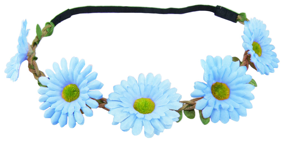 das-kost-mland-accessoires-margeriten-blumen-haarband-hellblau image 1