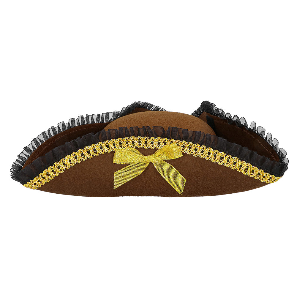 das-kost-mland-coral-piratenhut-braun-damen-dreispitz image 3