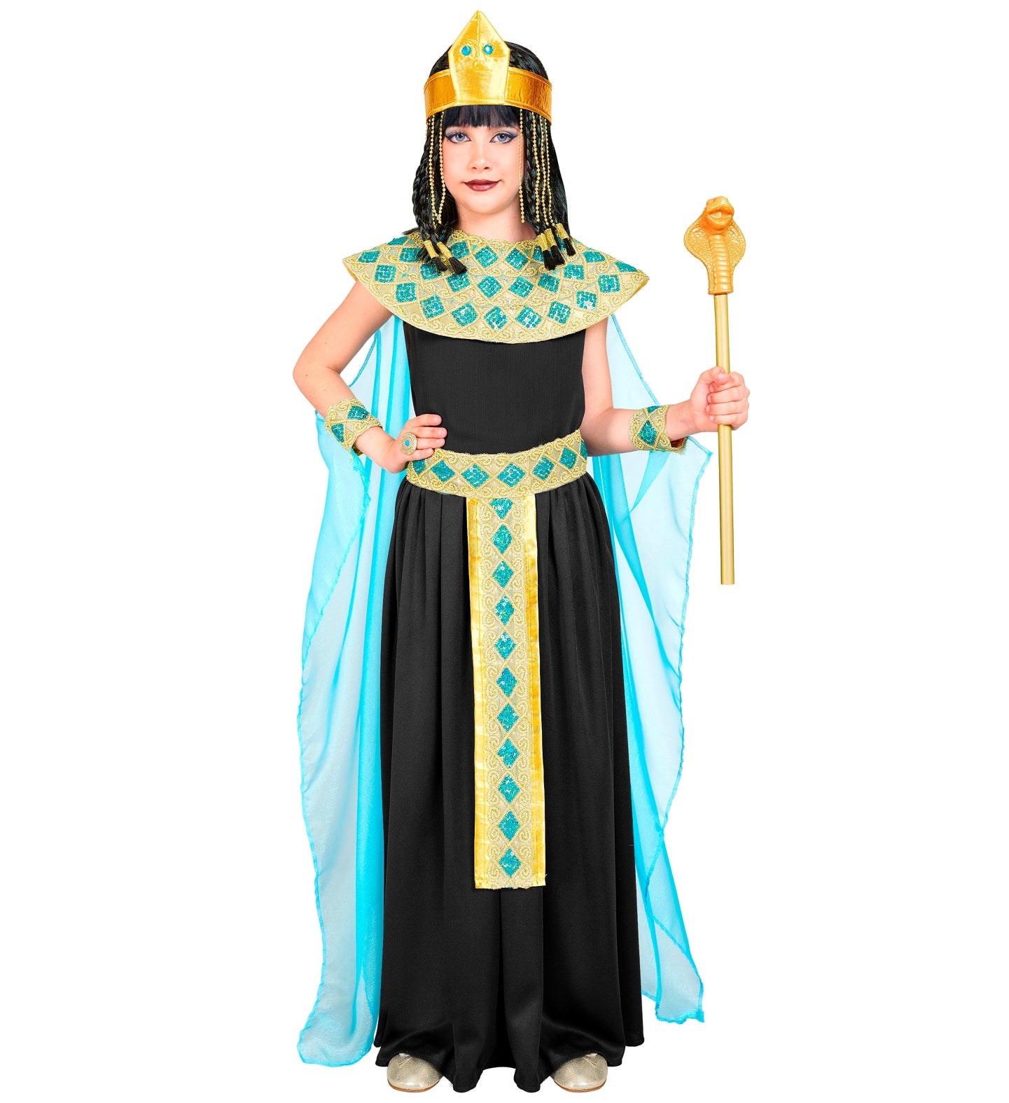 das-kost-mland-cleopatra-kinderkost-m-5tlg-schwarz-gold-gr-128 image 3