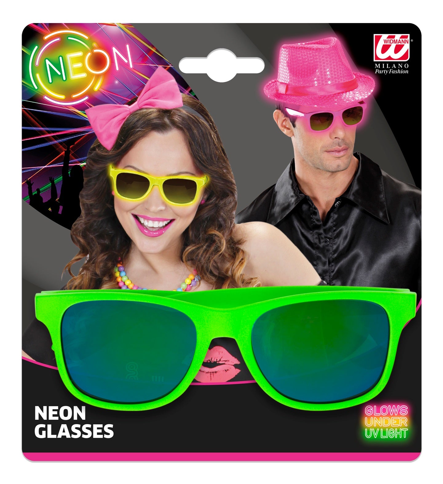 das-kost-mland-accessoires-80er-brille-revo-neon-gr-n image 2