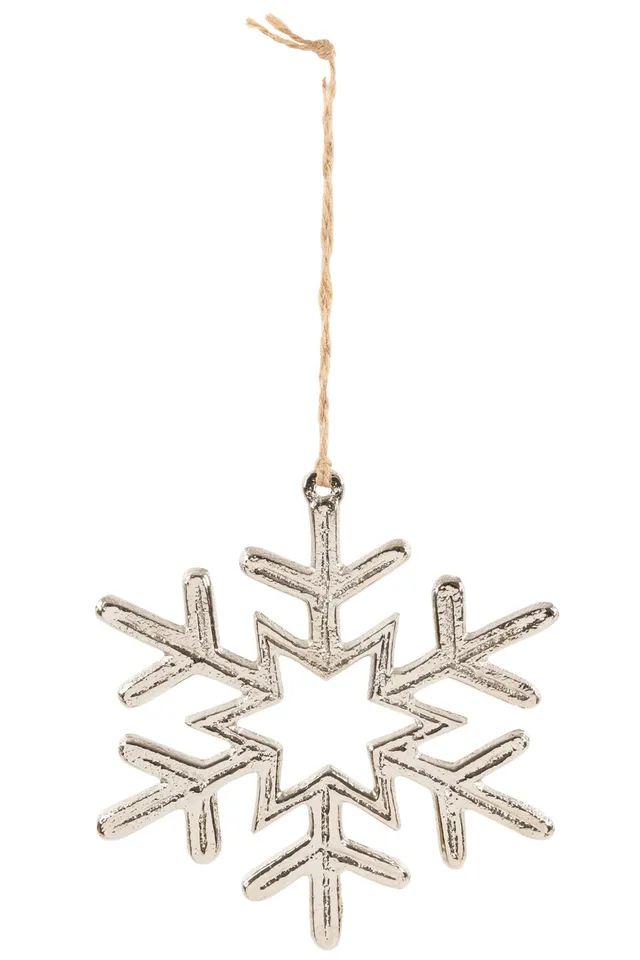 das-kost-mland-schneeflocke-anh-nger-11-5cm-alu-silber-15859 image 1