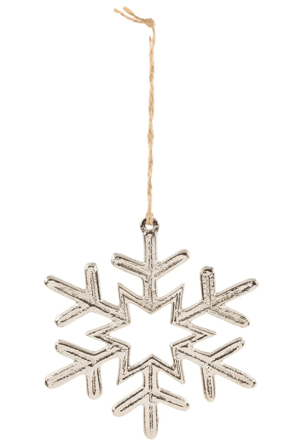 das-kost-mland-schneeflocke-anh-nger-11-5cm-alu-silber-15859 image 1