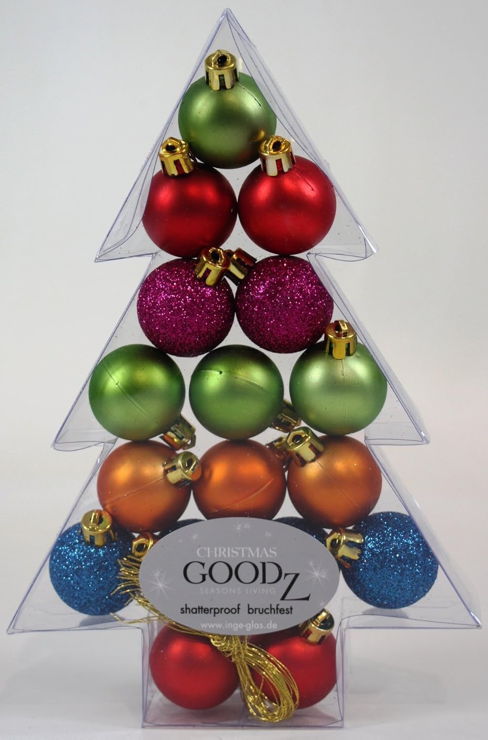inge-glas-millefiori-weihnachtskugeln-3cm-17-stk-kunststoff image 2
