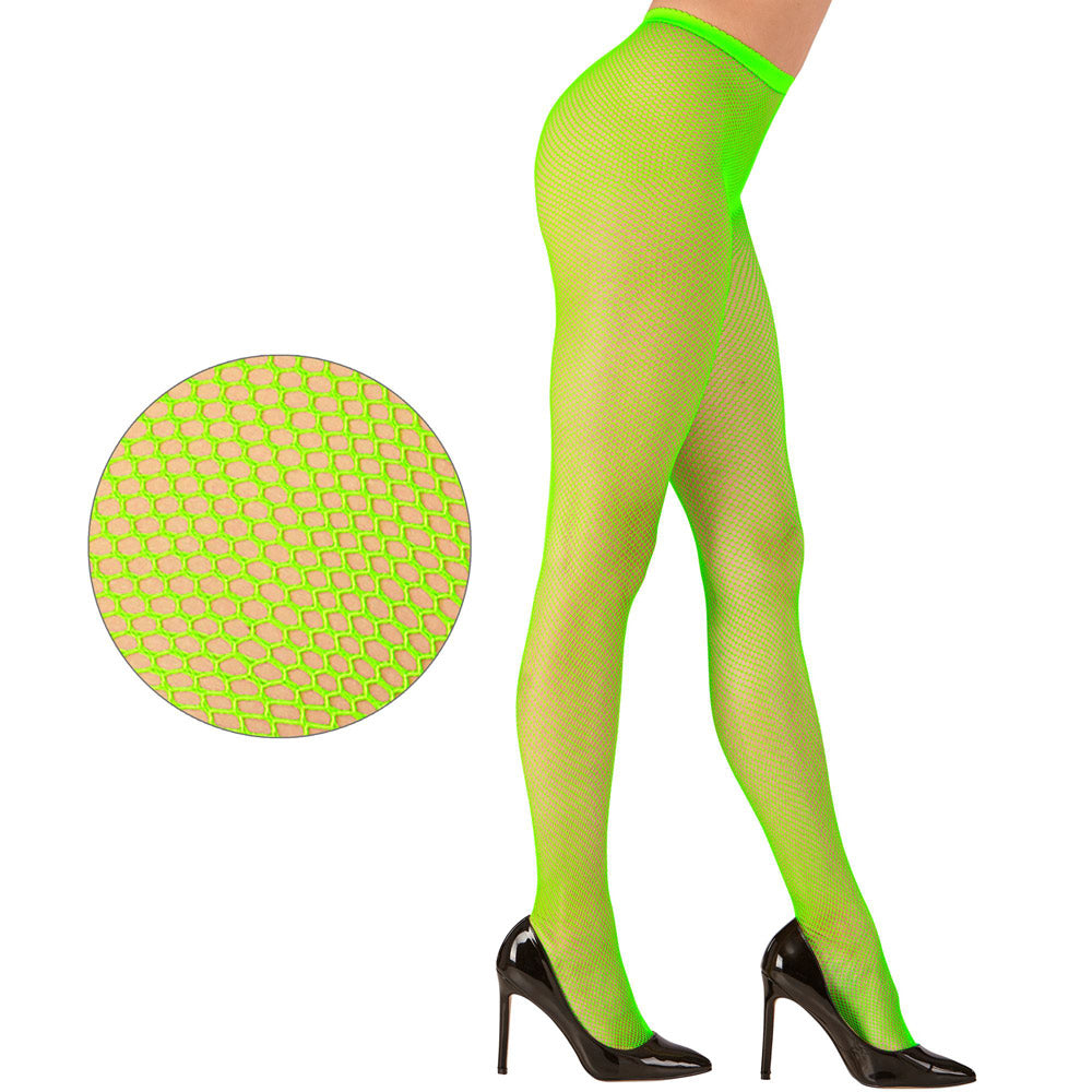 das-kost-mland-accessoires-netzstrumpfhose-fein-neon-gr-n-damen image 2
