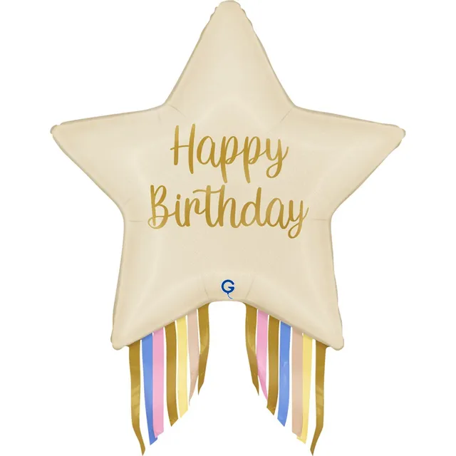 das-kost-mland-dekorationen-folienballon-stern-happy-birthday-74cm image 1