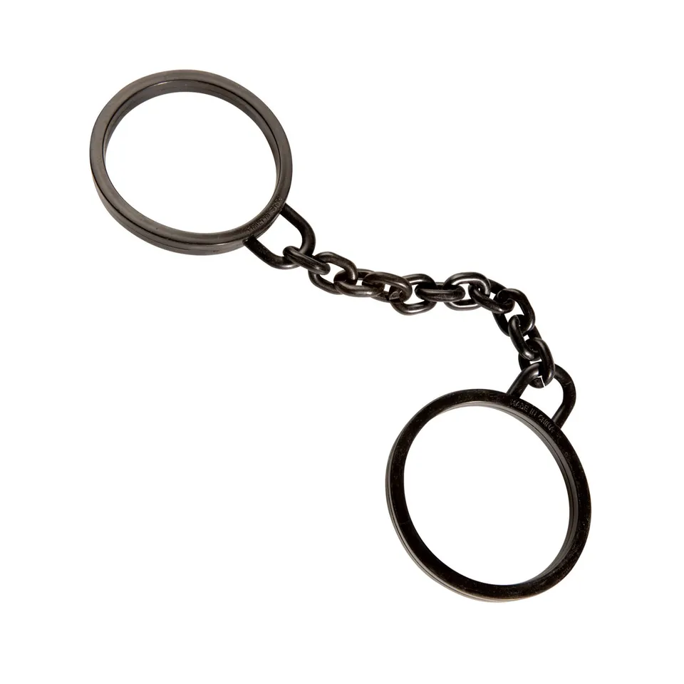 das-kost-mland-dekorationen-handschellen-schwarz-kunststoff image 1