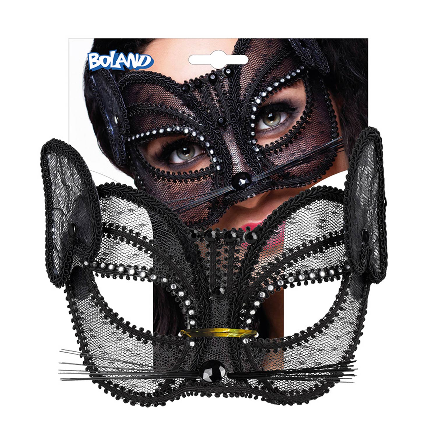 das-kost-mland-katze-de-luxe-augenmaske-schwarz-spitze image 7