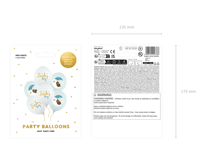 luftballon-baby-boy-30-cm-6-st-ck-hellblau image 2