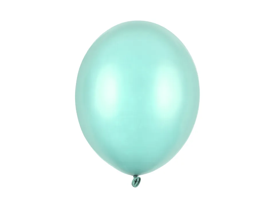 das-kost-mland-uni-metallic-luftballons-minzgr-n-30cm-100-stk image 1