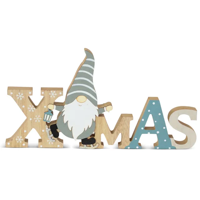 das-kost-mland-xmas-10286-holzschriftzug-blau-grau-28-cm image 1