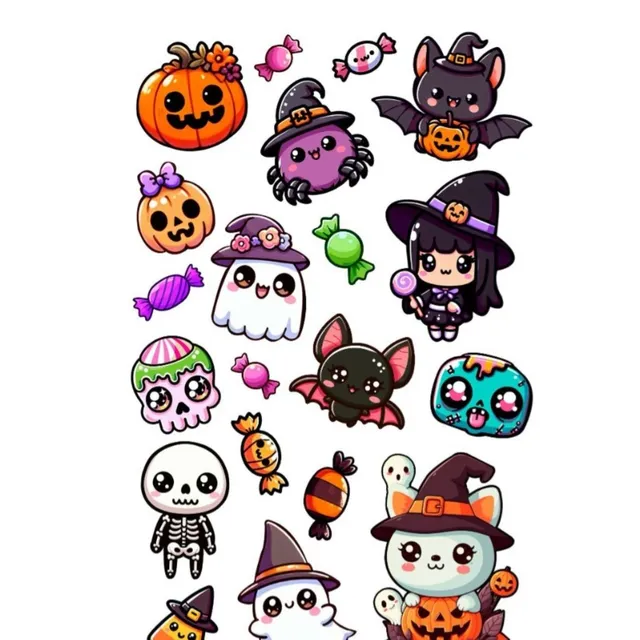 das-kost-mland-halloween-tattoos-kleine-monster-1-bogen image 1