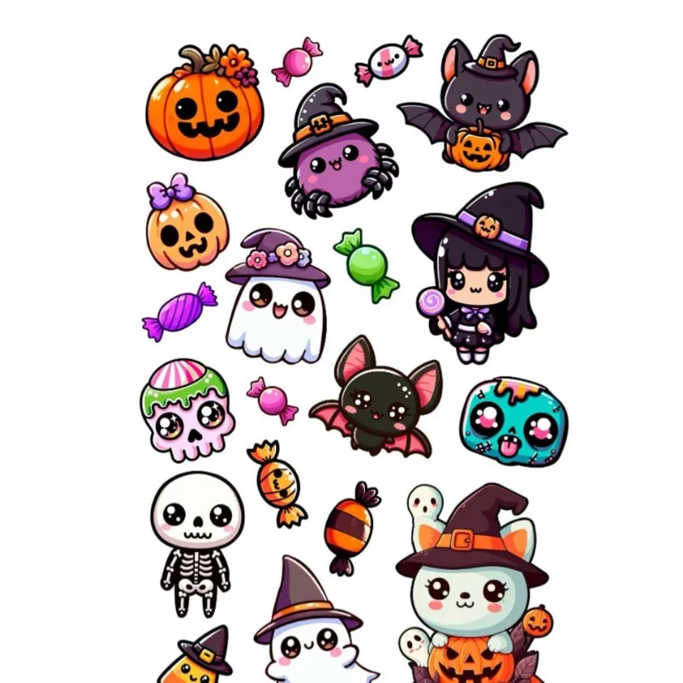 das-kost-mland-halloween-tattoos-kleine-monster-1-bogen image 1