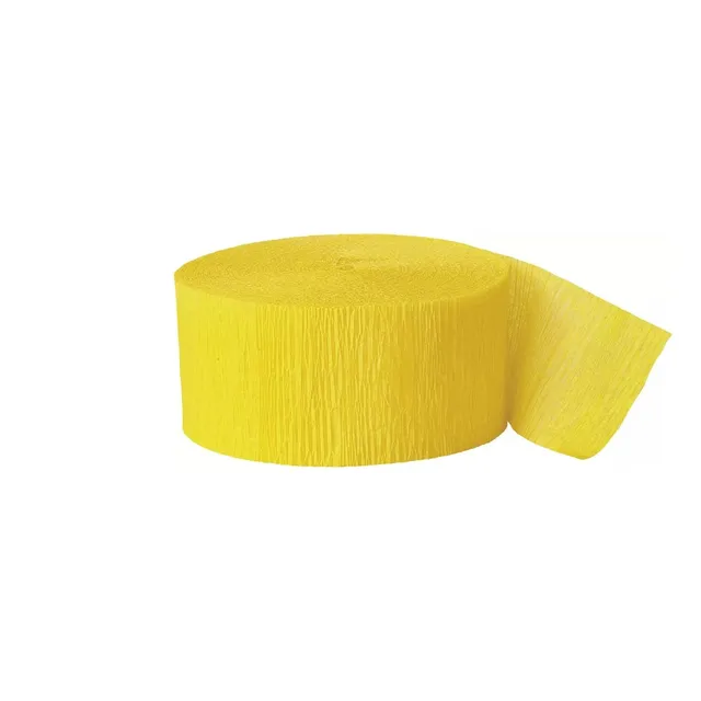 das-kost-mland-dekorationen-kreppband-uni-25m-gelb-papier image 1