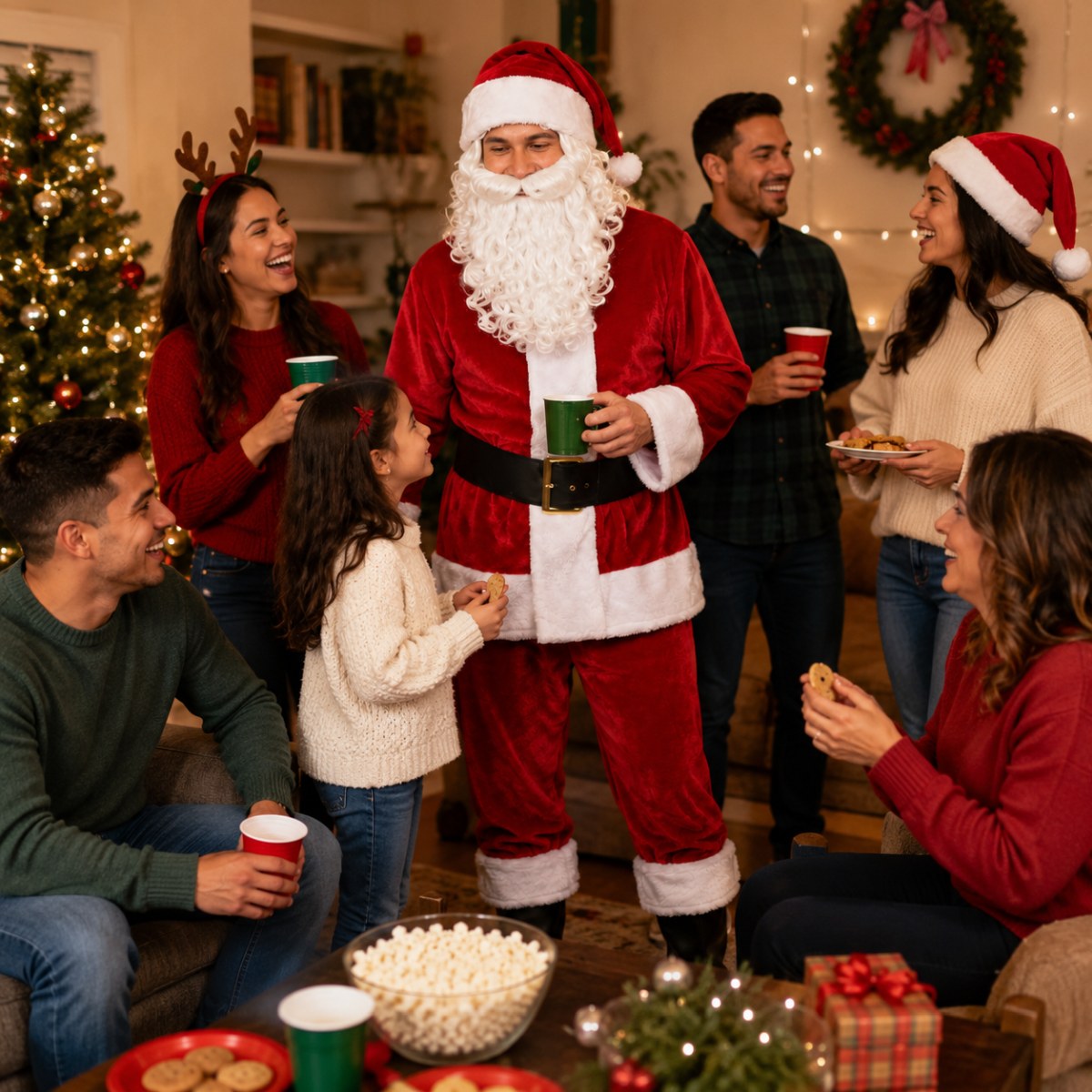 das-kost-mland-weihnachtsmann-kost-m-herren-samt-rot-4-tlg image 6