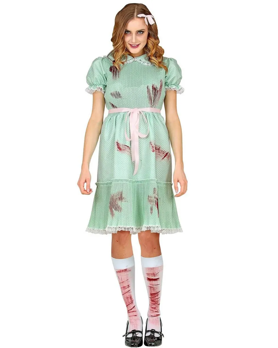 das-kost-mland-damen-shining-twins-horror-kost-m-gr-n-wei-kunstblut image 1