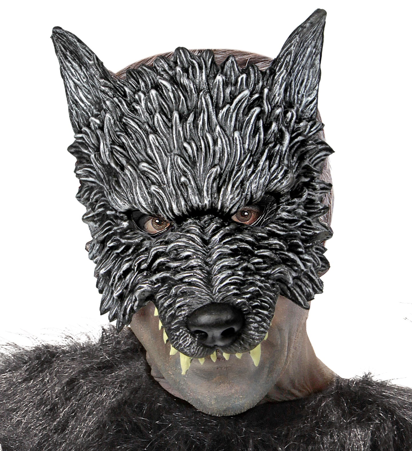 das-kost-mland-kinnlose-wolfsmaske-grau-halloween-maske image 5