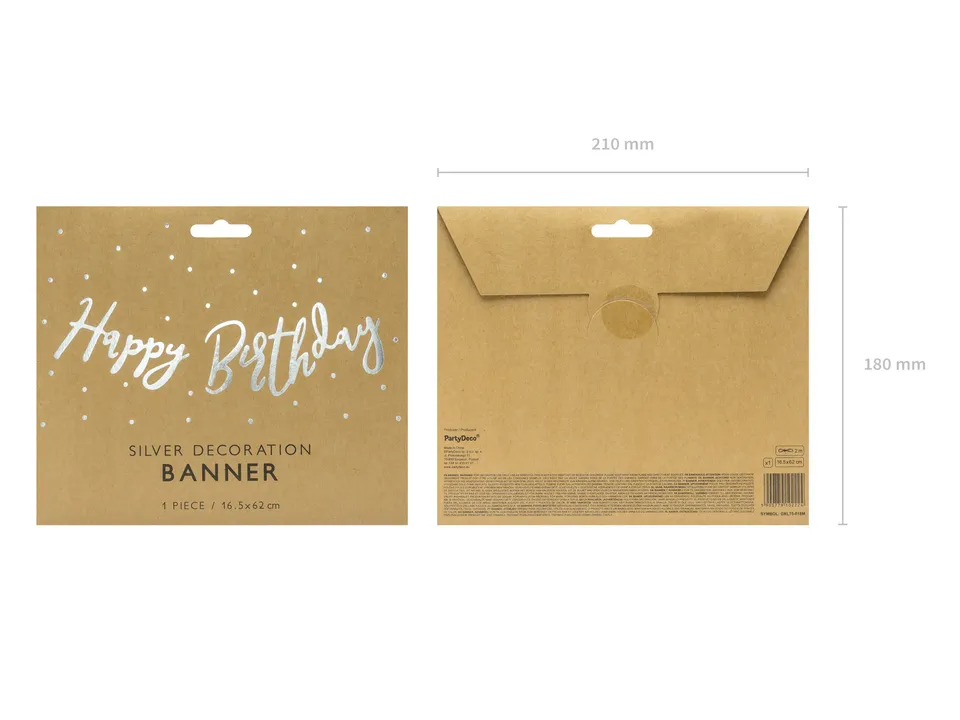 das-kost-mland-happy-birthday-banner-silber-16-5x62-cm-papier image 1