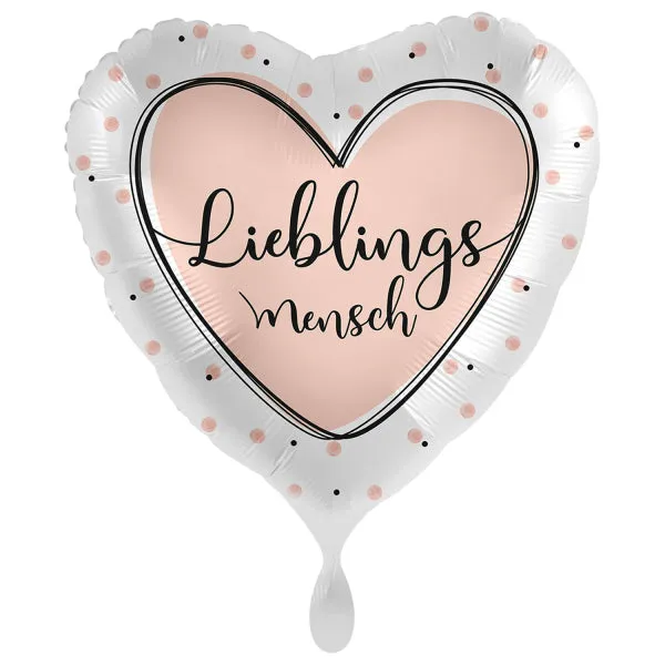 das-kost-mland-dekorationen-herz-folienballon-lieblingsmensch-rosa-43cm image 1