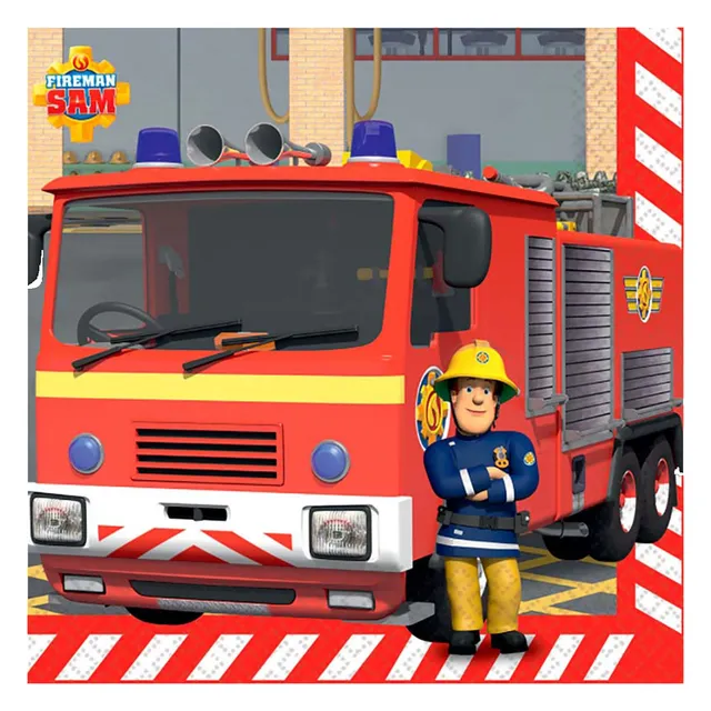 feuerwehrmann-sam-servietten-33x33cm-16-st-ck-partytisch image 1