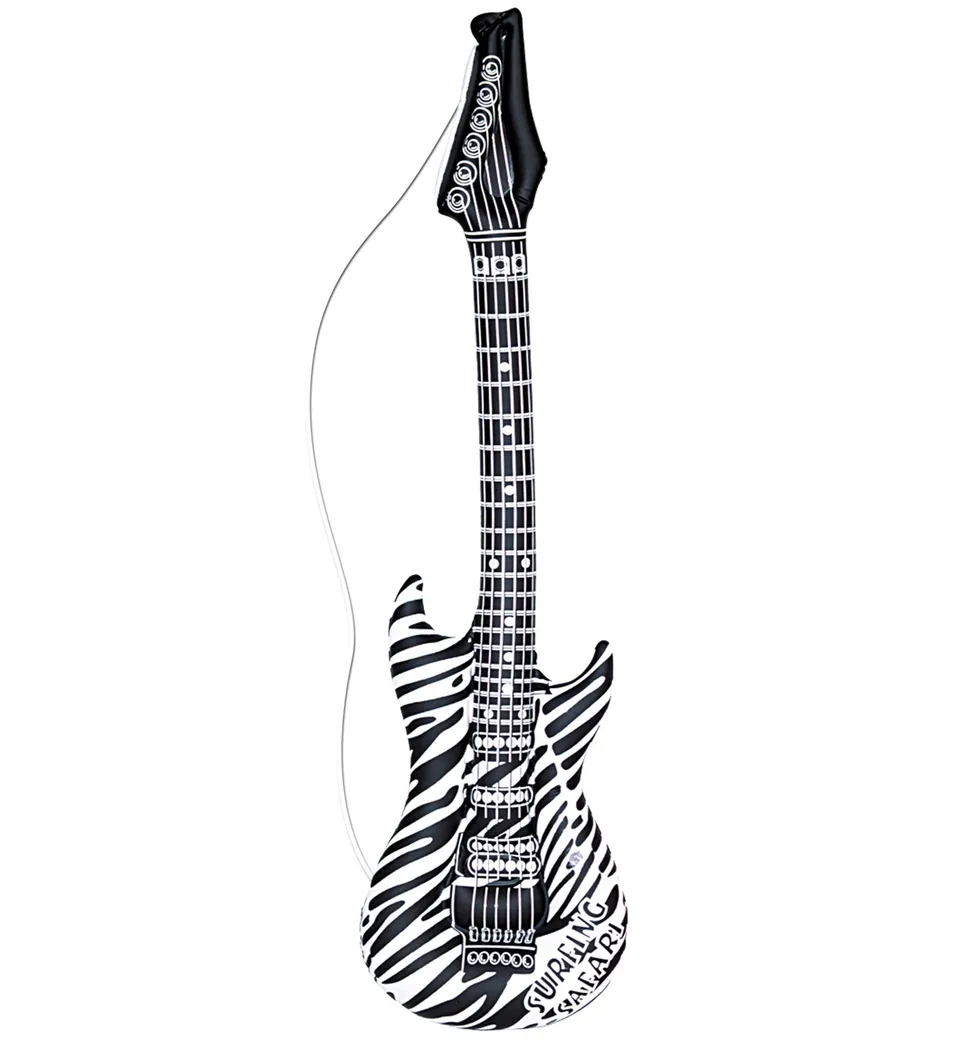 das-kost-mland-zebra-aufblasbare-gitarre-105-cm image 1
