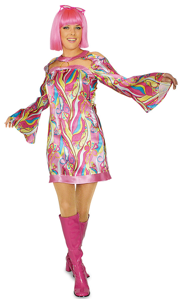 das-kost-mland-hippie-pinkshine-kost-m-damen-70er-gr32-34 image 1