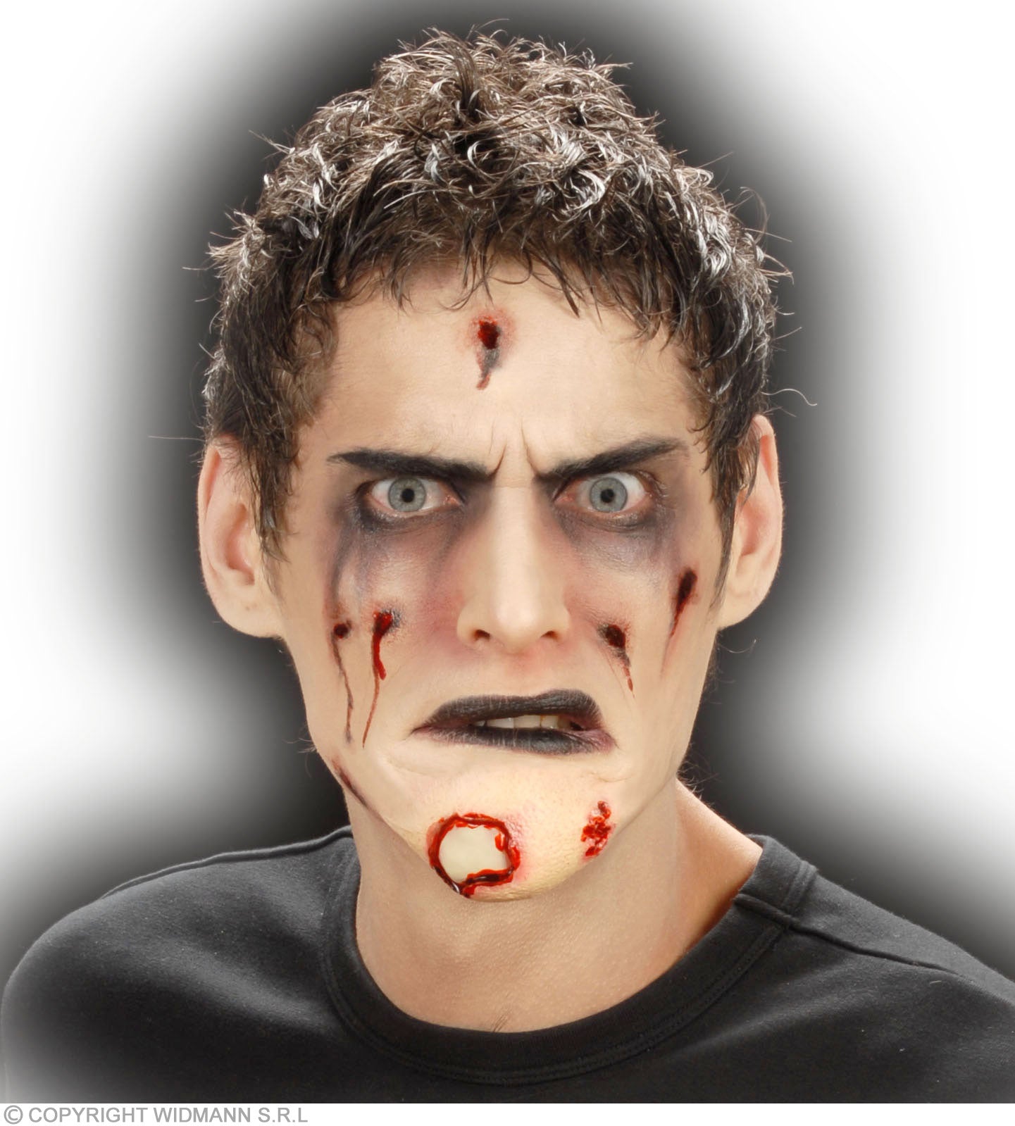 das-kost-mland-accessoires-zombie-kinn-latex-wunde-halloween image 3