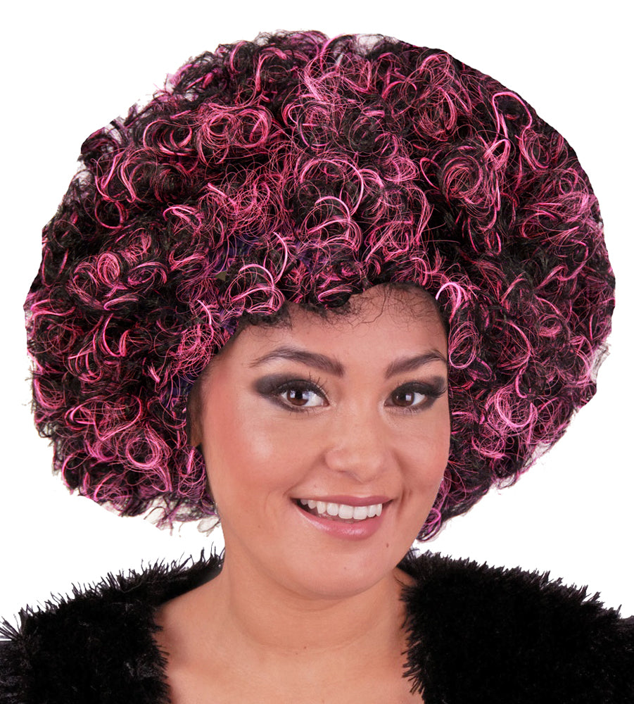 das-kost-mland-afro-locken-per-cke-pink-schwarz-f-r-erwachsene image 1