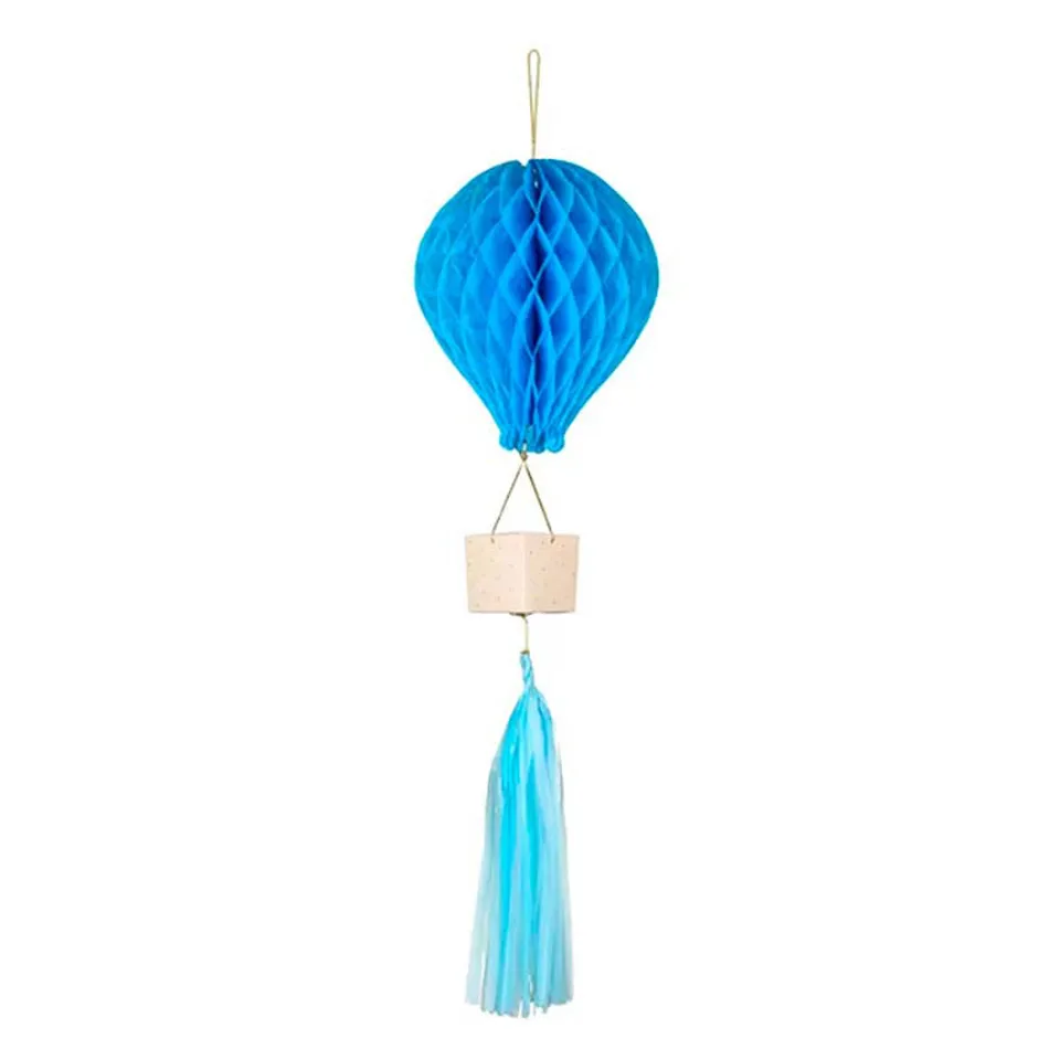 das-kost-mland-wabenball-hei-luftballon-deko-blau-28-cm image 1