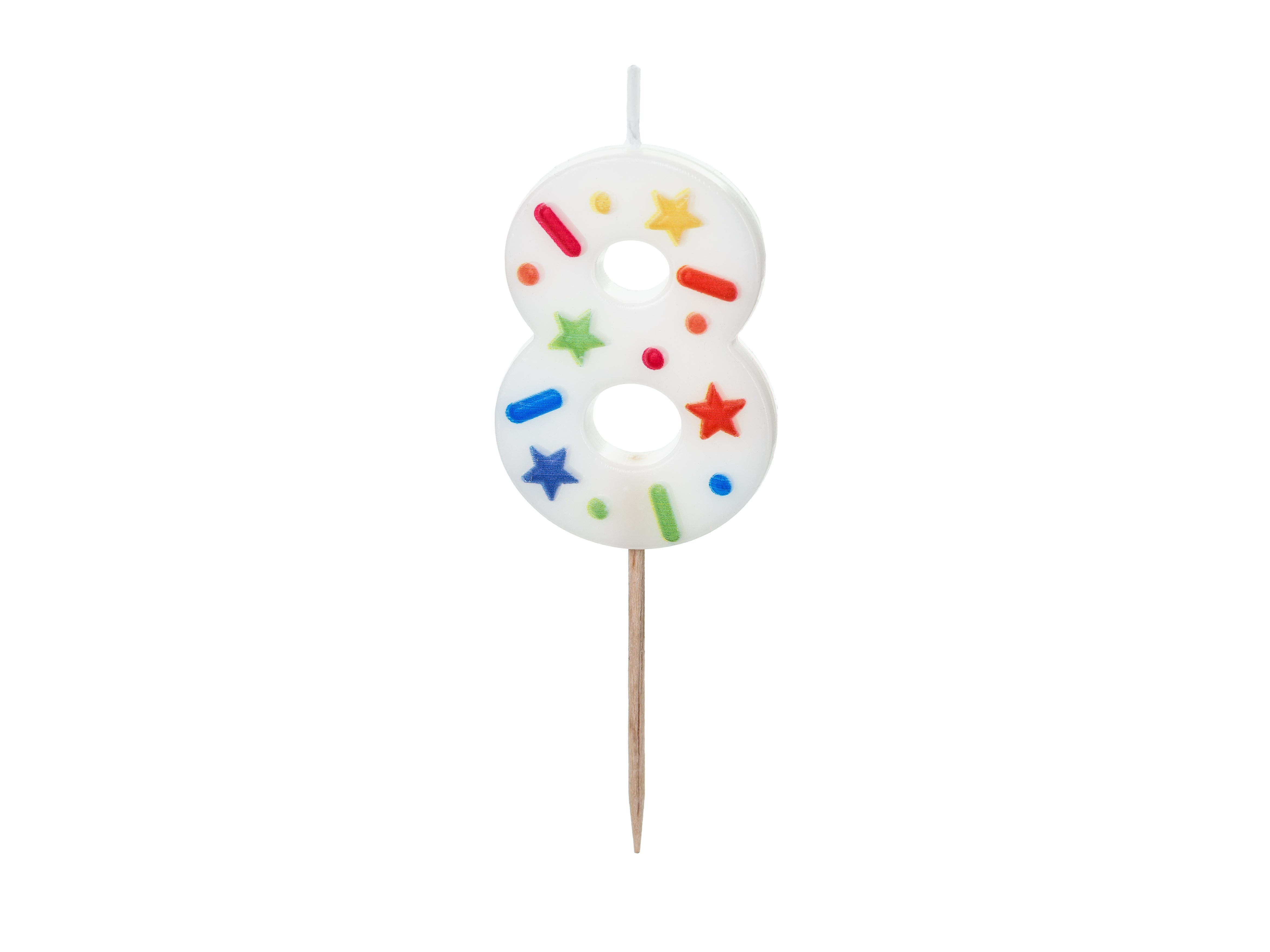 zahlenkerze-8-wei-konfetti-5-5-cm-tortenkerze-geburtstag image 1