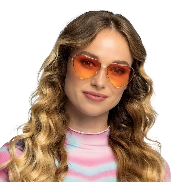 groovy-love-partybrille-herzbrille-gold-orange image 1