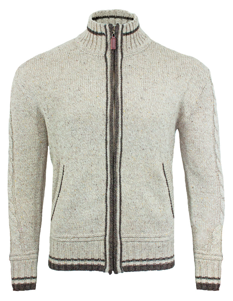 lekra-kunz-herren-trachten-strickjacke-natur-braun-l image 1