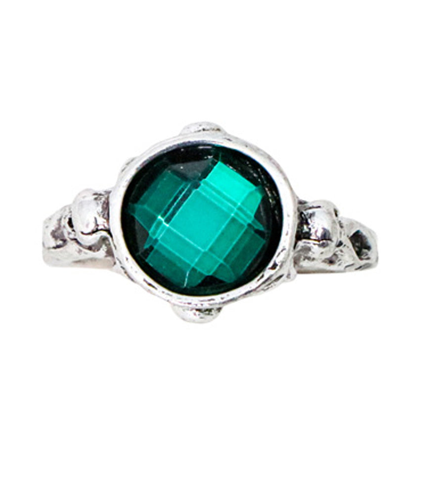 das-kost-mland-gothic-damen-ring-totenkopf-silber-gr-n image 1