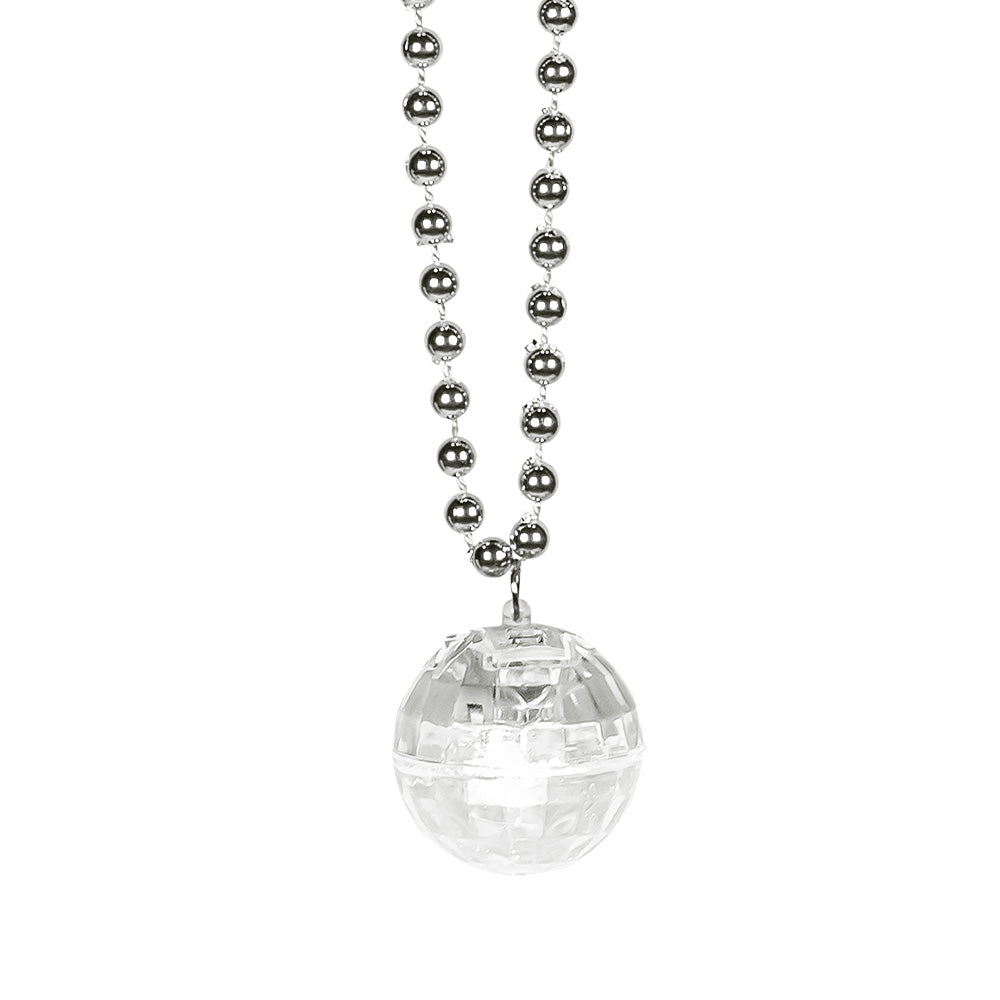 discokugel-halskette-mit-led-silber-party-schmuck image 3