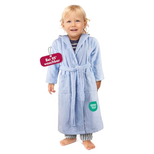 clinotest-nachwuchs-kinderbademantel-frottee-kapuze-baumwolle image 6