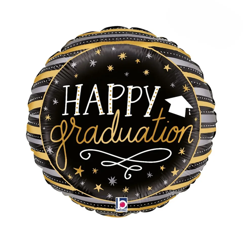 das-kost-mland-happy-graduation-folienballon-46cm-abschluss image 1