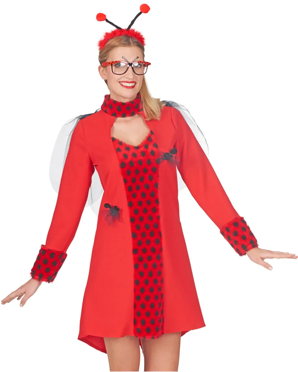 das-kost-mland-damen-marienk-fer-bella-kleid-rot-schwarz image 1