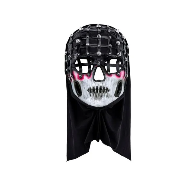 horror-maske-lebende-tote-kapuze-nieten-halloween image 1