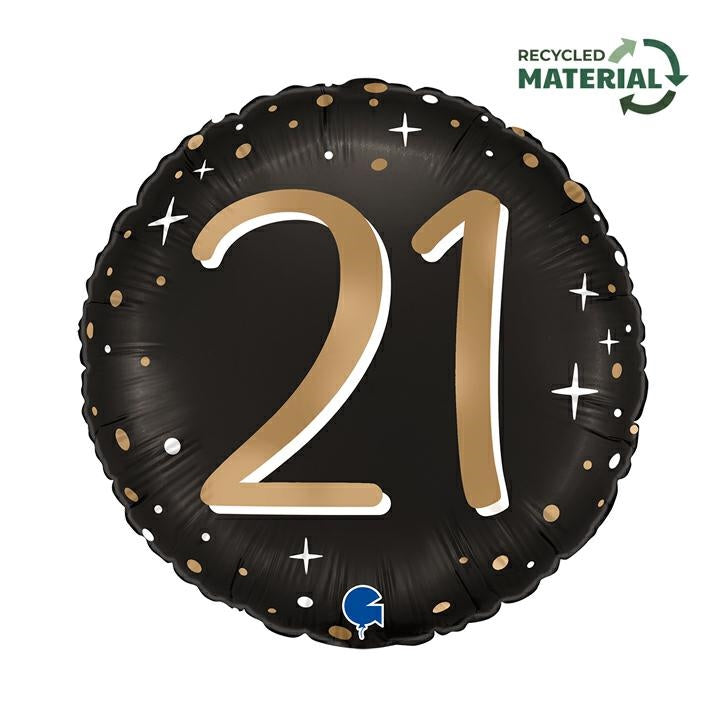 das-kost-mland-dekorationen-folienballon-46cm-sparkling-black-21 image 1