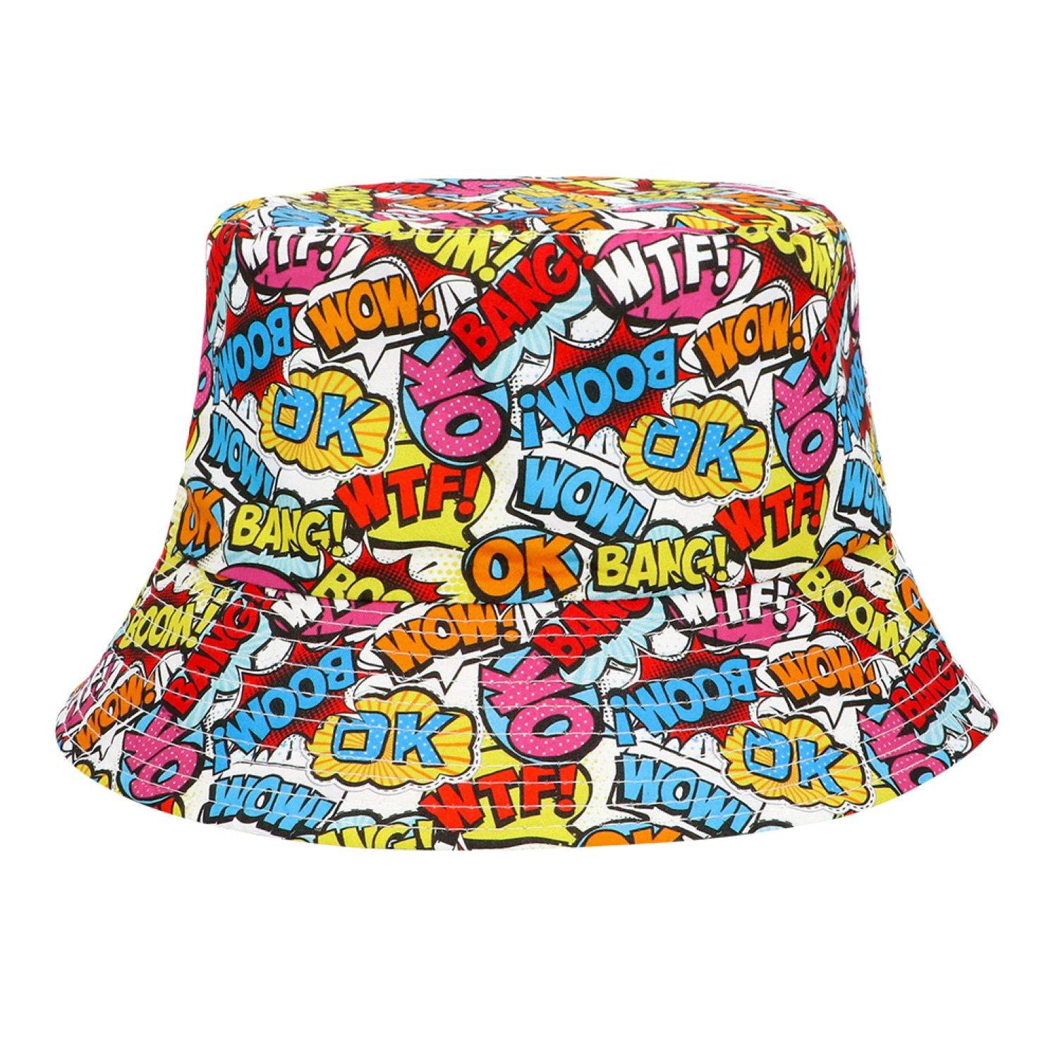 das-kost-mland-accessoires-fischerhut-rave-pop-art-bunt-eimerhut image 5