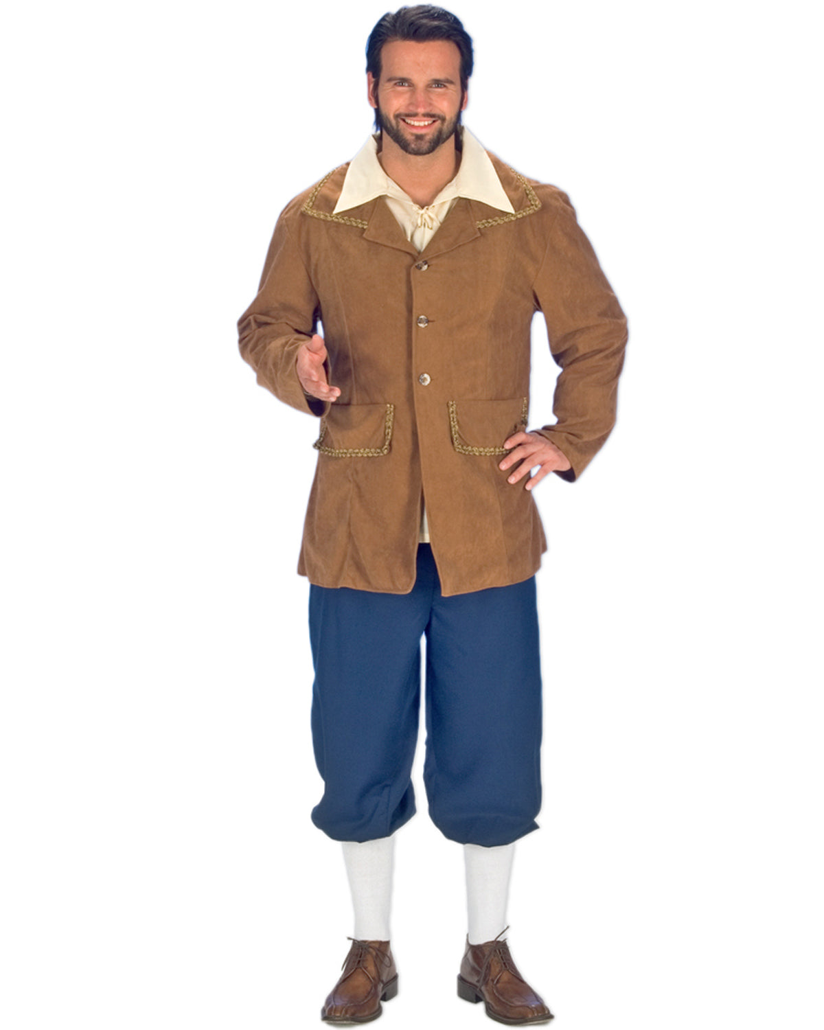 das-kost-mland-mittelalter-kost-m-herren-jacke-hose-gr-46-48 image 2